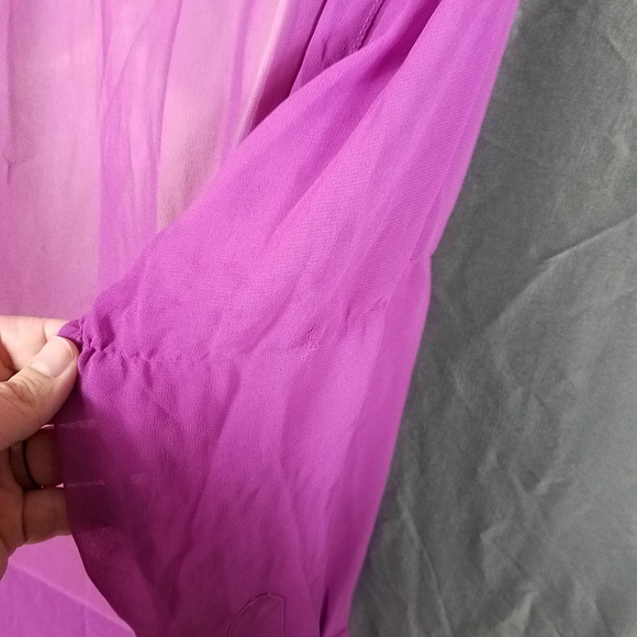 CAbi Purple Passion Sheer Large Blouse - Picture 4 of 13